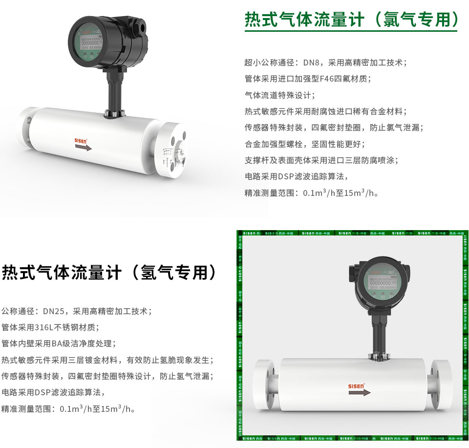 防腐型熱式氣體質(zhì)量流量計(jì)